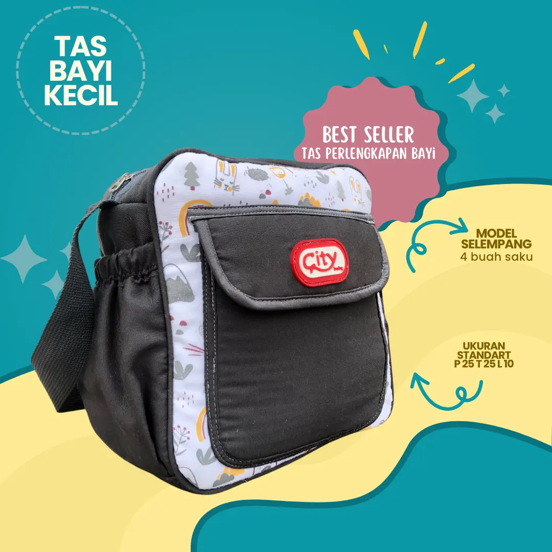 Tas Bayi selempang Kecil PREMIUM Tas Ransel Travel ukuran standar Bag