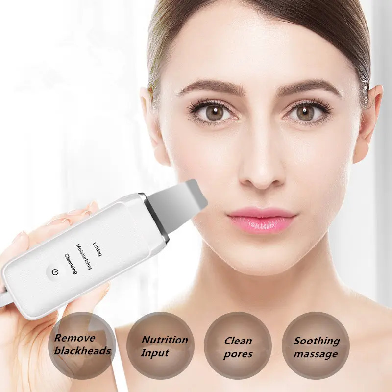 Ultrasonic Skin Scrubber Alat Pembersih Komedo Wajah COD