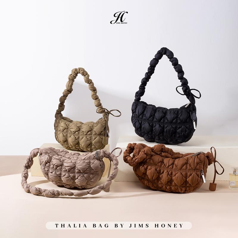 JIMS HONEY Tas Wanita Thalia Bag Tas Selempang Puffy Sling Bag Kulit 8