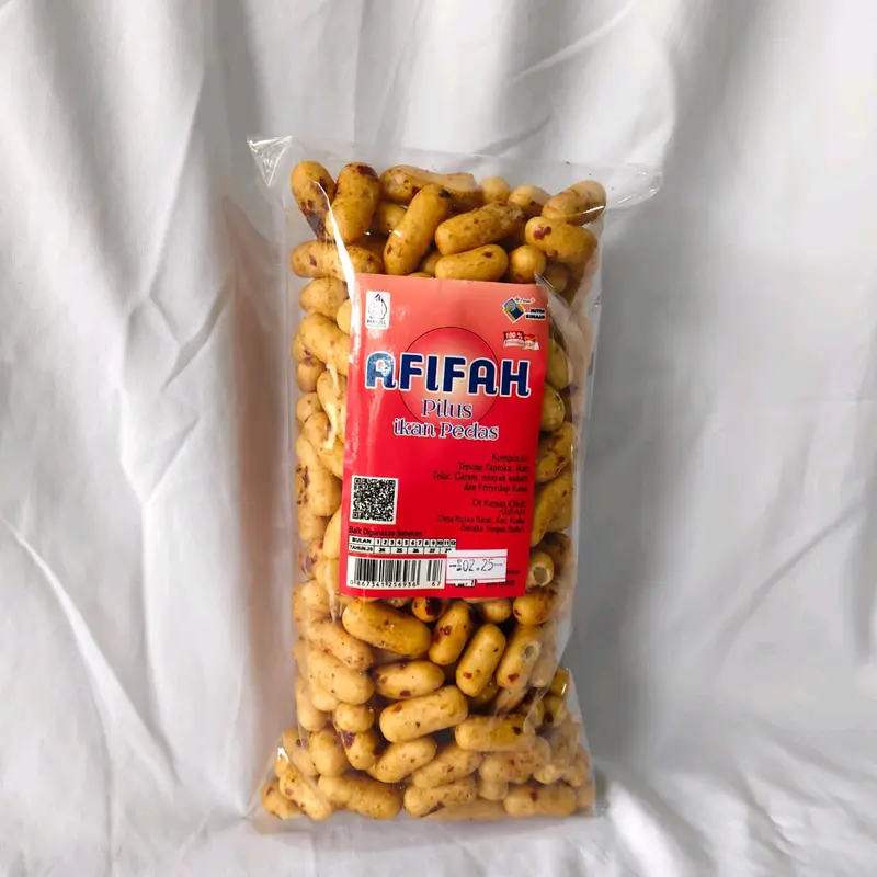 pilus telur ikan pedas 200g snack bangka 0