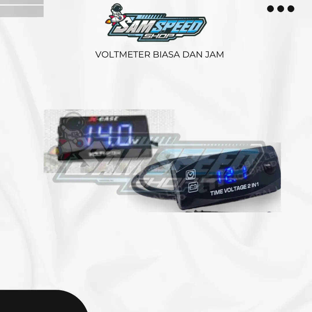 VOLTMETER AKI DAN JAM UNIVERSAL