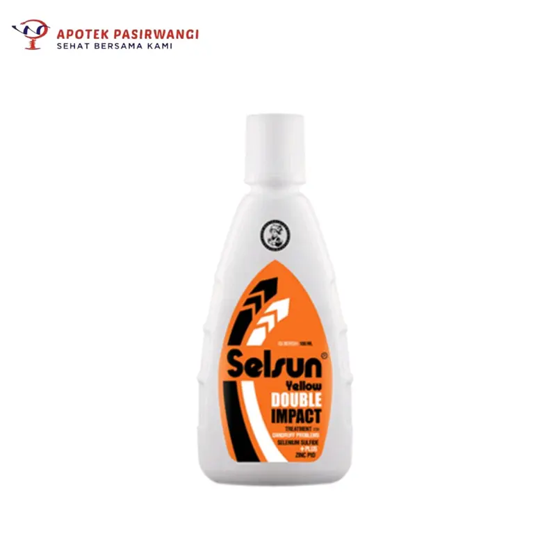 Selsun Yellow Double Impact Shampo untuk Ketombe - 100ml 0