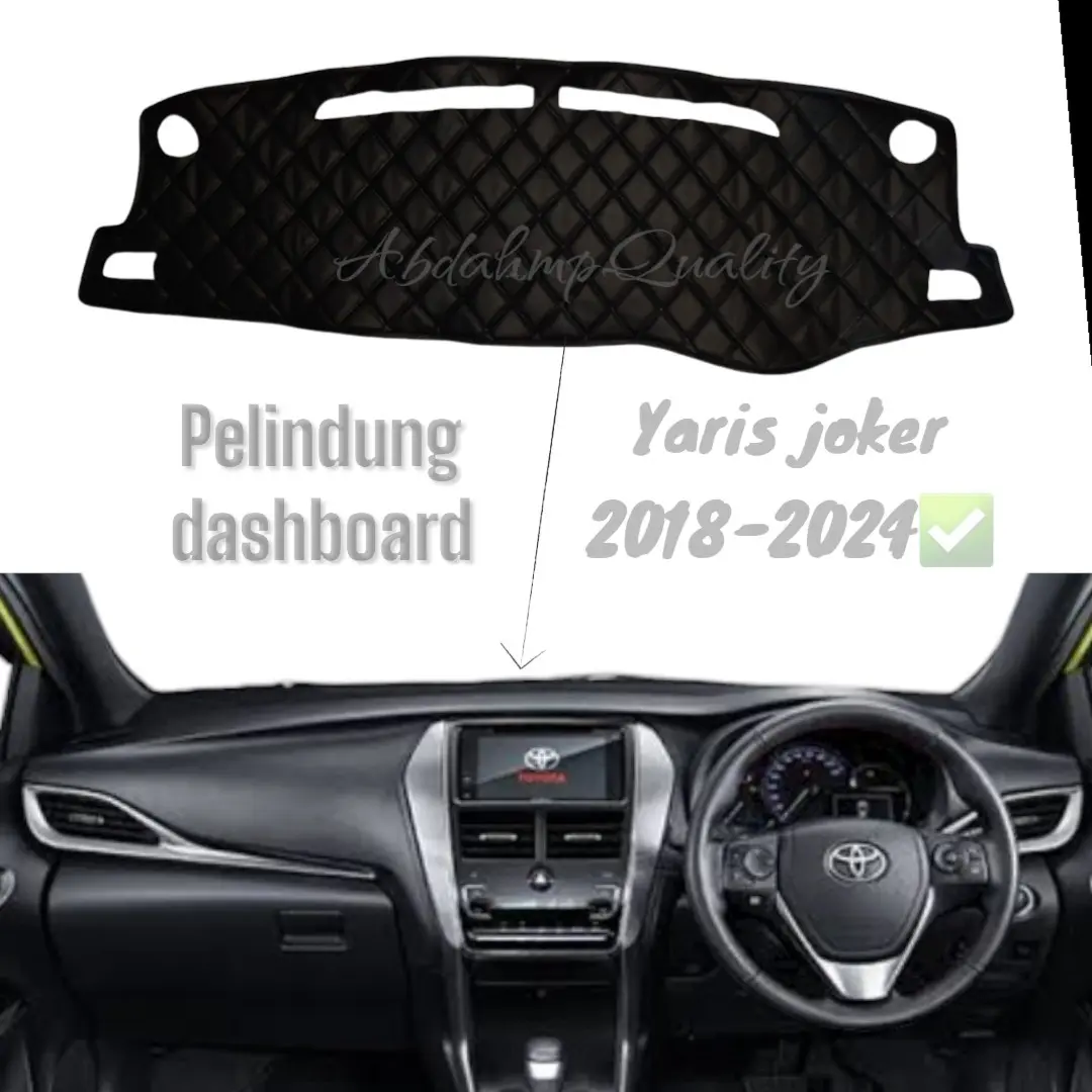 Cover Dashboard Mobil Yaris Joker 2018 sd 2023 Kulit Motif Wajik Car dasbor