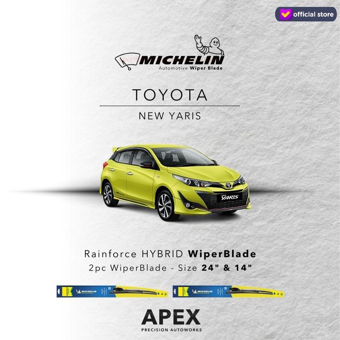 Gambar MICHELIN RAINFORCE HYBRID WIPER FOR YARIS NEW dari APEX PRECISION AUTOWORKS Kota Tangerang Tokopedia