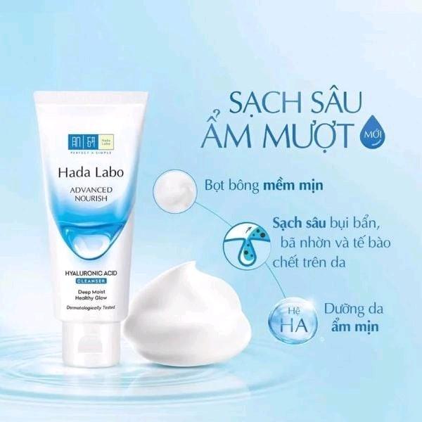 Sữa Rửa Mặt HADA LABO Advanced Nourish 80g, sữa rửa mặt  trắng
