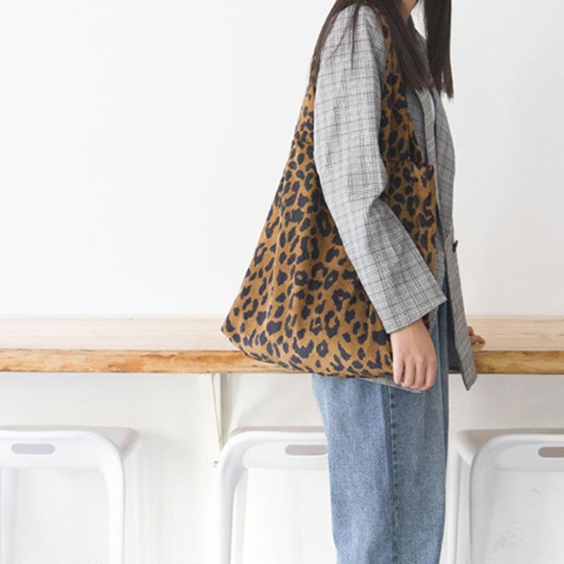 Product Introduction of Túi Tote Nhẹ Họa Tiết Da Báo MB, Túi Đeo Vai Nữ Túi Mua Sắm Túi Xách Sức Chứa Lớn Túi Tote Nhẹ Thường Ngày Cho Nữ, 1 Chiếc 15