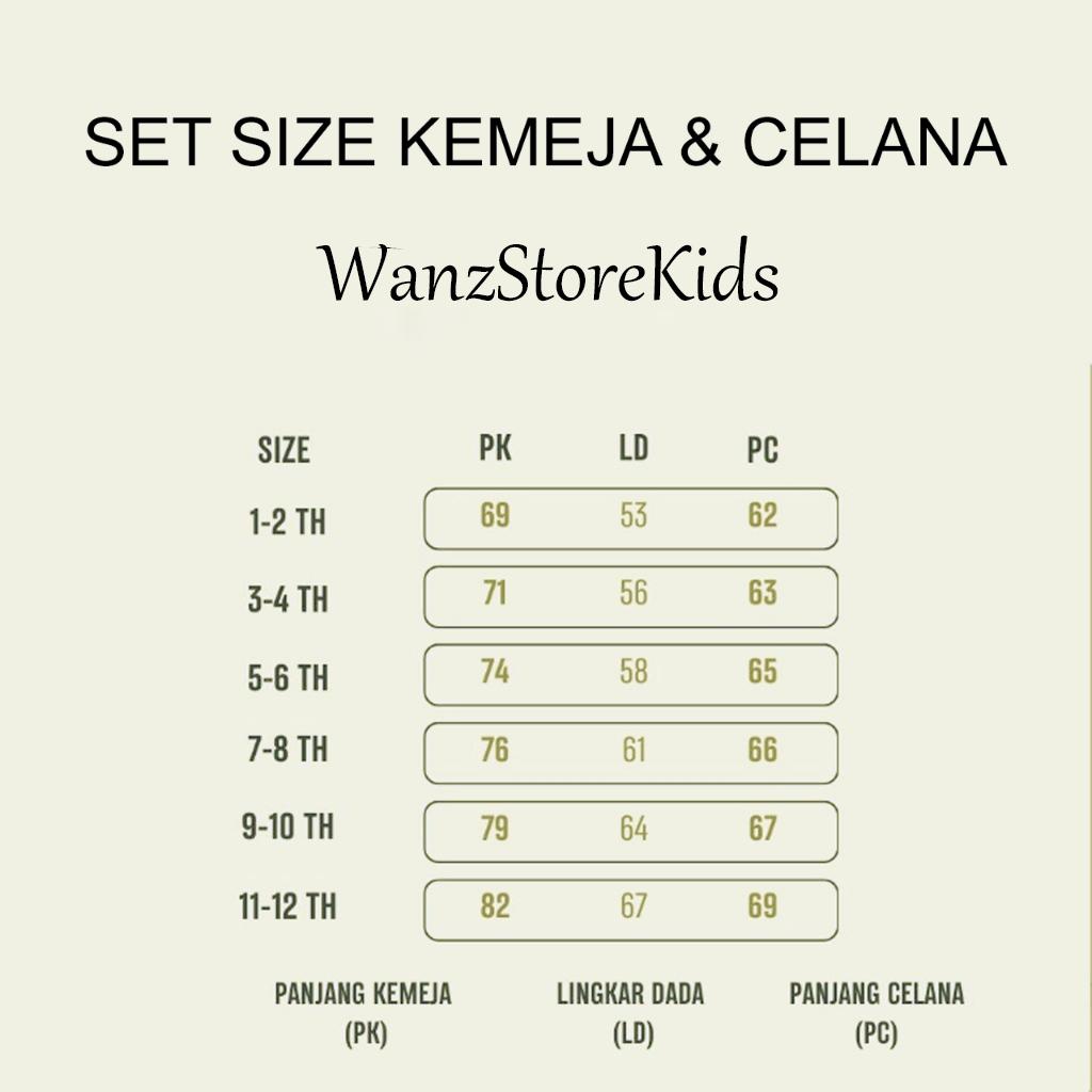 Setelan Kemeja Sanan Premium Anak Cowok Dan Celana Chino Nyaman Setelan Fashion Dual Tone Kancing Depan Penuh Dan Saku Dada