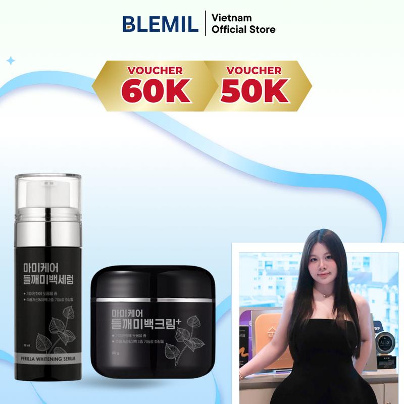   Fullsize  Combo Serum Nám và Kem Nám Mommy Care Perilla Whitening 50g - Tặng 1 hộp mặt nạ MommyCare 