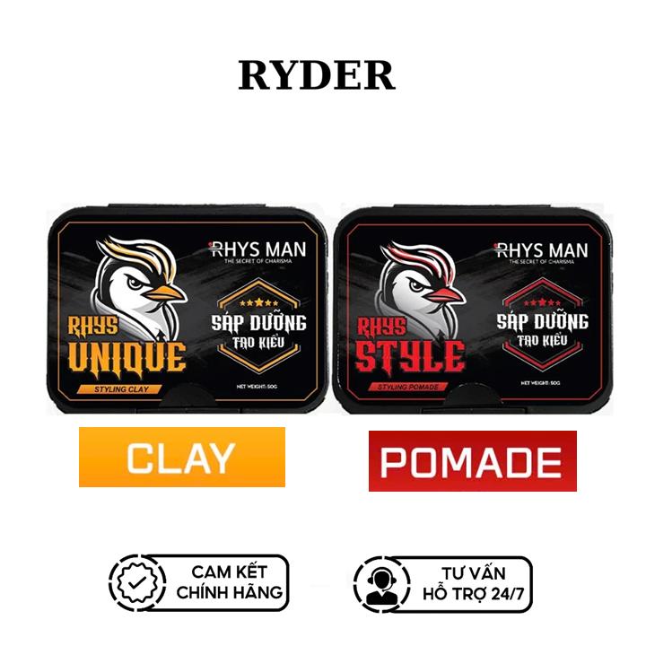  Sáp vuốt tóc nam RHYS MAN giữ nếp tạo kiểu tự nhiên Clay Pomade Chăm Sóc Tóc Dưỡng Tóc 
