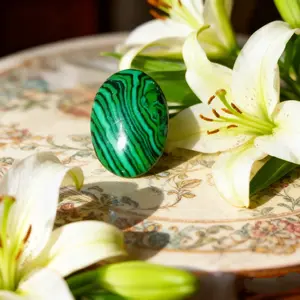 Batu Akik Lepasan Malachite Super 18x13mm Terbaik