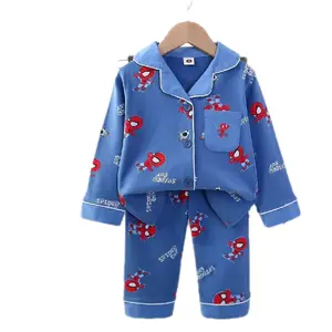 Piyama Anak Organik PPK Spider Navy Kai2