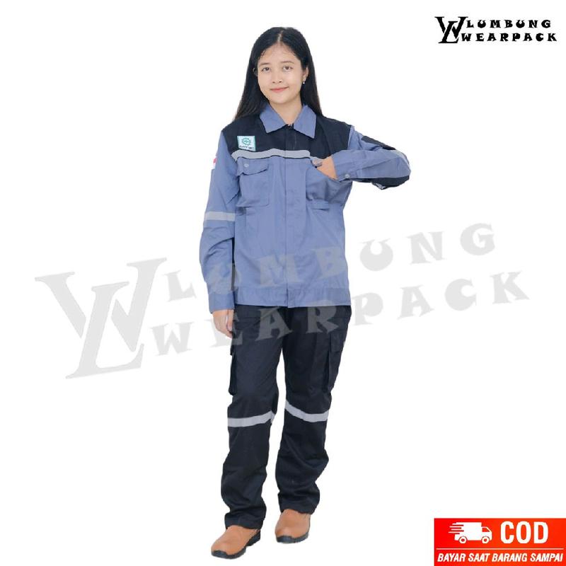 SETELAN WEARPACK SAFETY WARNA KOMBINASI 5