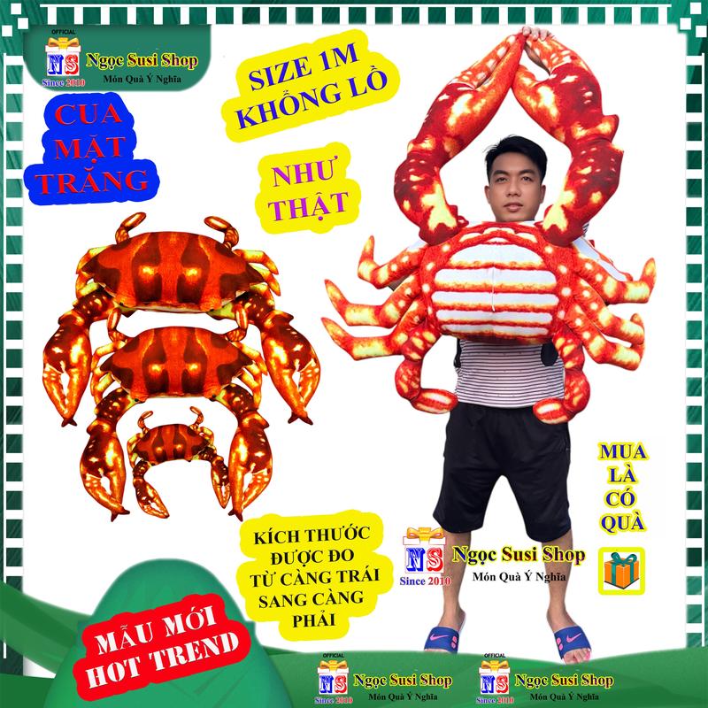  THÚ NHỒI BÔNG CON CUA CÀ MAU CUA HOÀNG ĐẾ CUA MẶT TRĂNG TÔM HÙM ALASKA GHẸ BÔNG XANH ĐẸP NHƯ ẢNH NHÉ - GỐI ÔM CON CUA đồ chơi doll gấu bông Toy búp bê HÀNG HOT Thú Bông Voi Phát Nhạc 