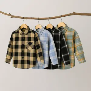 Kemeja Flanel Anak Laki-laki Lengan Panjang motif usia 2-12 tahun