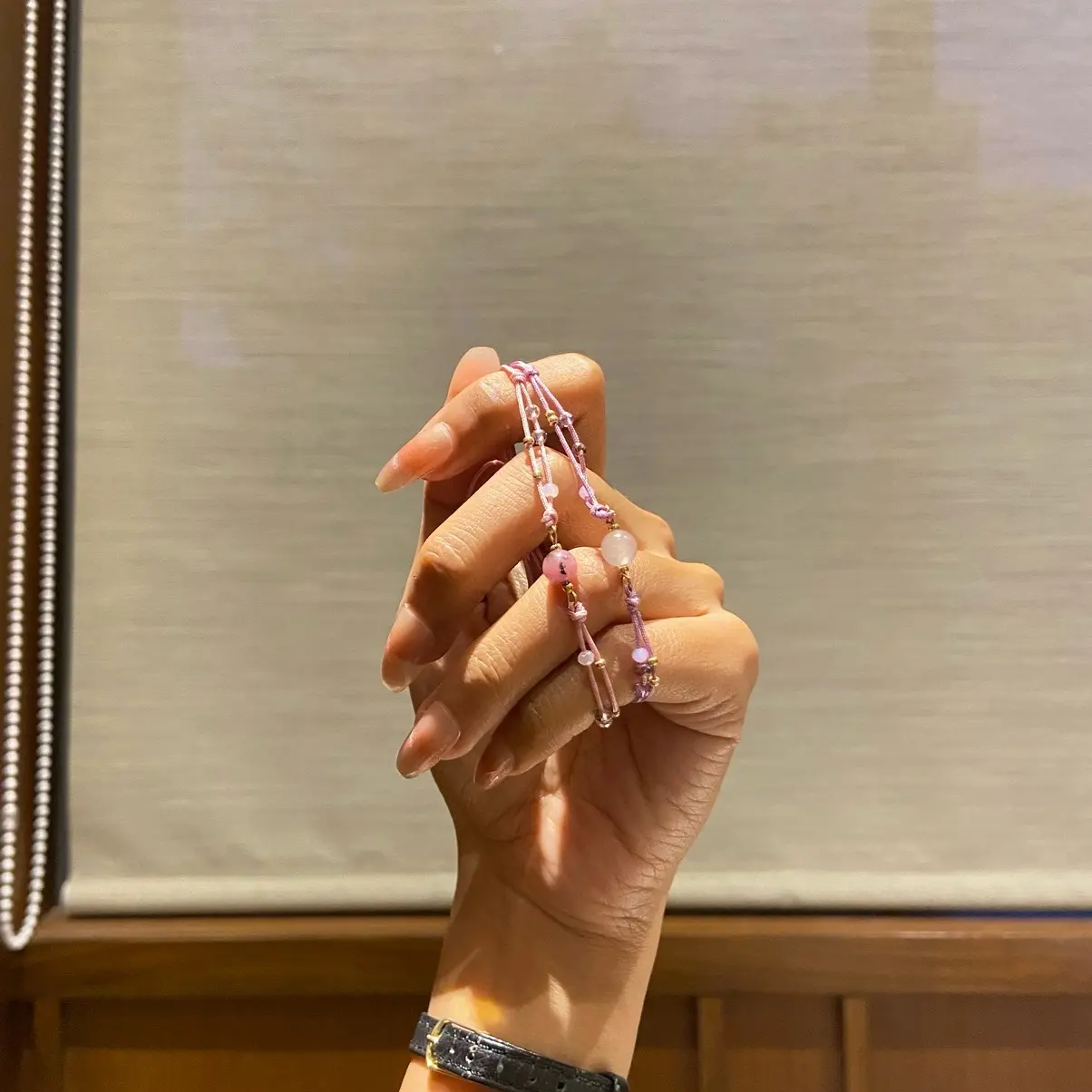 LUDIC. NOLA gelang serut gem stone batu alam manik aesthetic
