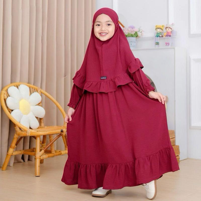 Product Introduction of Gamis Anak Perempuan Yara Dress Syari Katun Terbaru 3-9 Tahun - Lembut, Baju 15