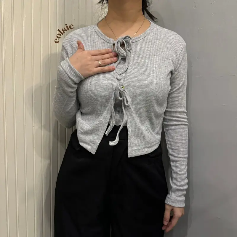 COLSIE - HAEIN CARDIGAN SET - Atasan Knit Wanita Korean Top Cardigan Korea Cardigan Set 2