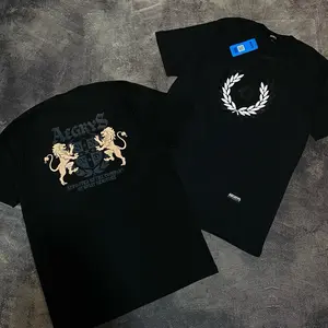 Buy 1 Get 2 T-shirt LIPE KUDBLACK& PADIBLCAK Casual Crewneck Pria Wanita