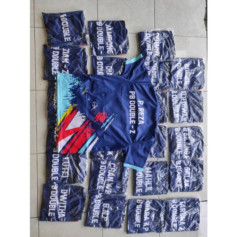 JERSEY KAOS BADMINTON BULUTANGKIS - BISA CUSTOM NAMA DAN LOGO PRIA DAN WANITA FULL PRINTING BIG SELLER 3