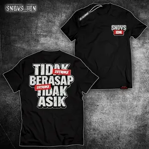 T-shirt TIDAK BERASAP TIDAK ASIK original brand sndvs_idn cotton combat 24s nyaman di pakai free stiker Unisex