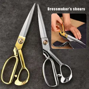 8/10/10.5Inch Gunting Potong Bahan Kain / Textile Scissors / Gunting Penjahit / Gagang Emas Gunting Pemotong Kain