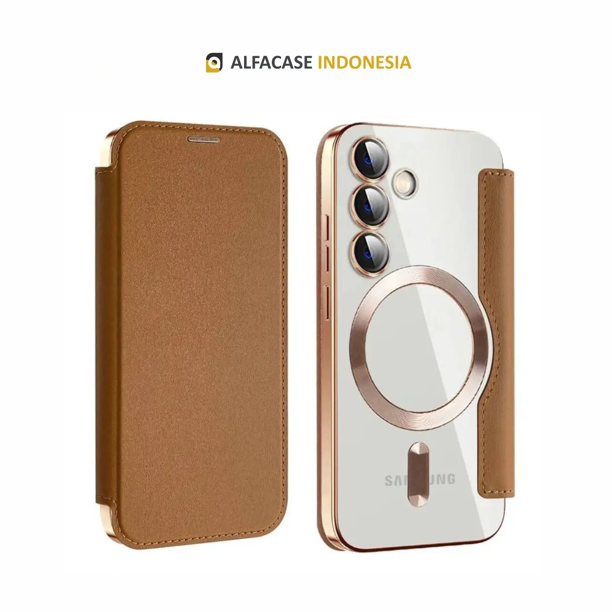 FLIP COVER BACK CLEAR KOMPATIBEL UNTUK SAMSUNG S22 S23 S24 PLUS FE ULTRA - CASING SAMSUNG S22 S23 S24 SERIES - CASE UNTUK SAMSUNG  S22 S23 S24 SERIES - JEEVAN CASE