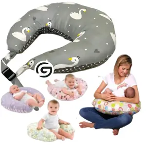 Bantal Menyusui Bayi Nursing Pillow Bansui Omiland Katun Cvc Isian Full Silicon Empuk Nyaman Perlengkapan Ibu