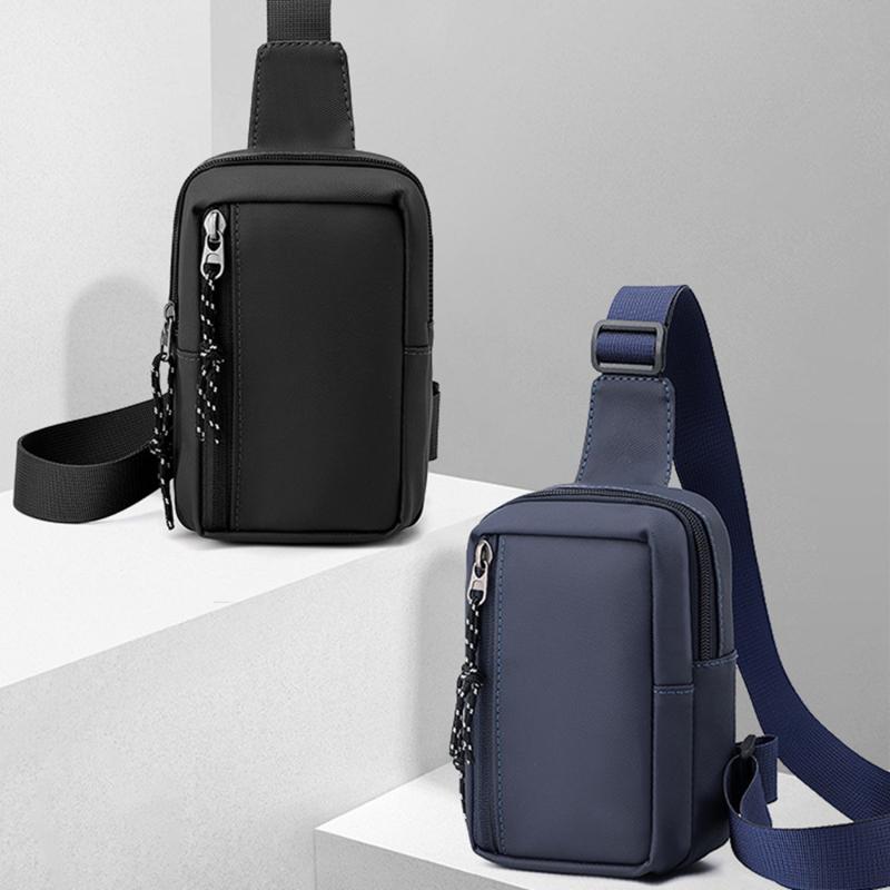 Product Introduction of 1pc Men's Mini Crossbody Bag Phone Bag Multifunctional Diagonal Shoulder Bag For Running Cycling Work Fashion Simple Messenger Bag 25