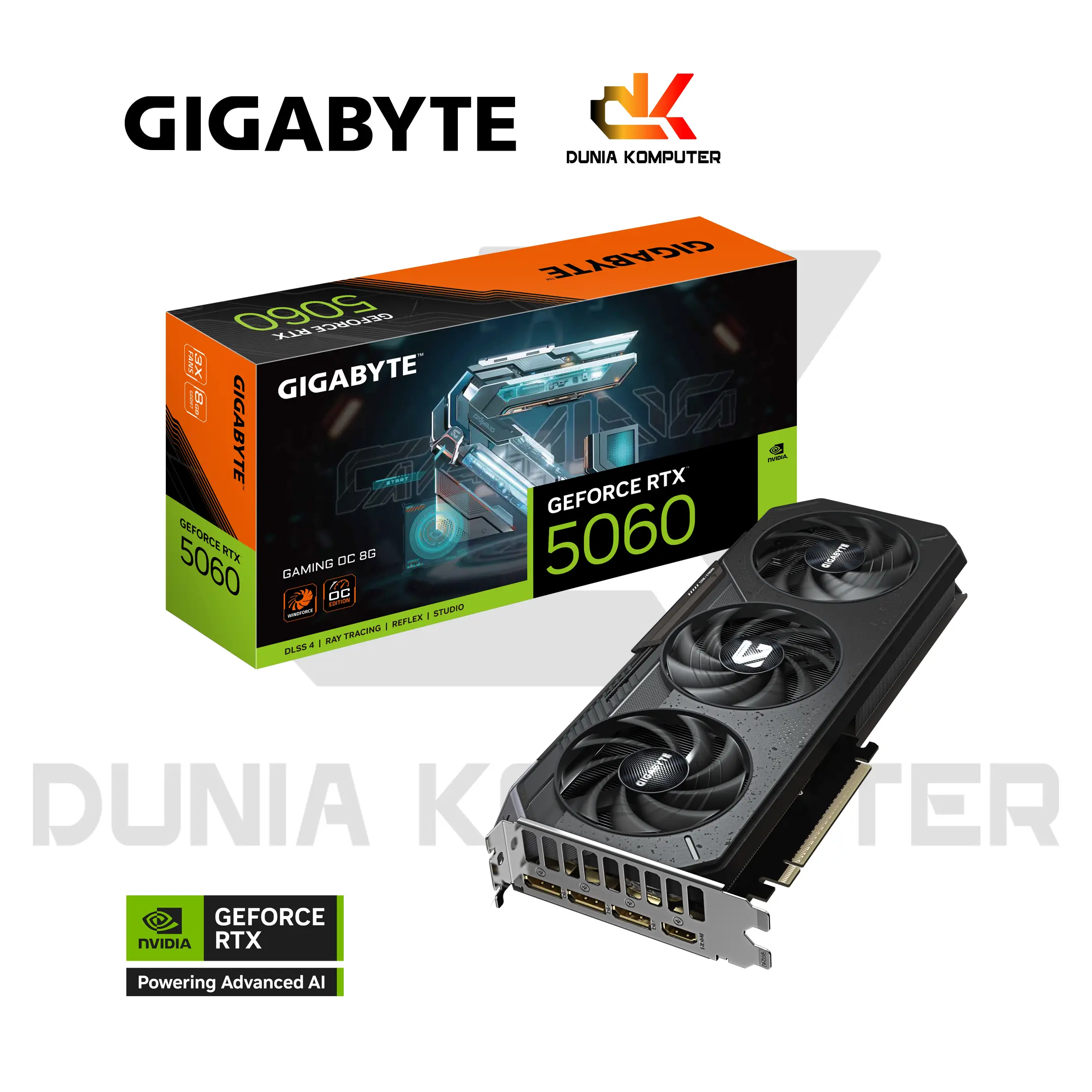GIGABYTE VGA NVIDIA GEFORCE RTX 5060 GAMING 8GB DDR7 OC