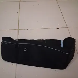FORTUNE & FABLE Tas Pinggang Anti Air Pouch Olahraga Tas Ponsel Tahan Air Cocok untuk Lari Bersepeda Hiking Tiga Kompartemen Strip Reflektif