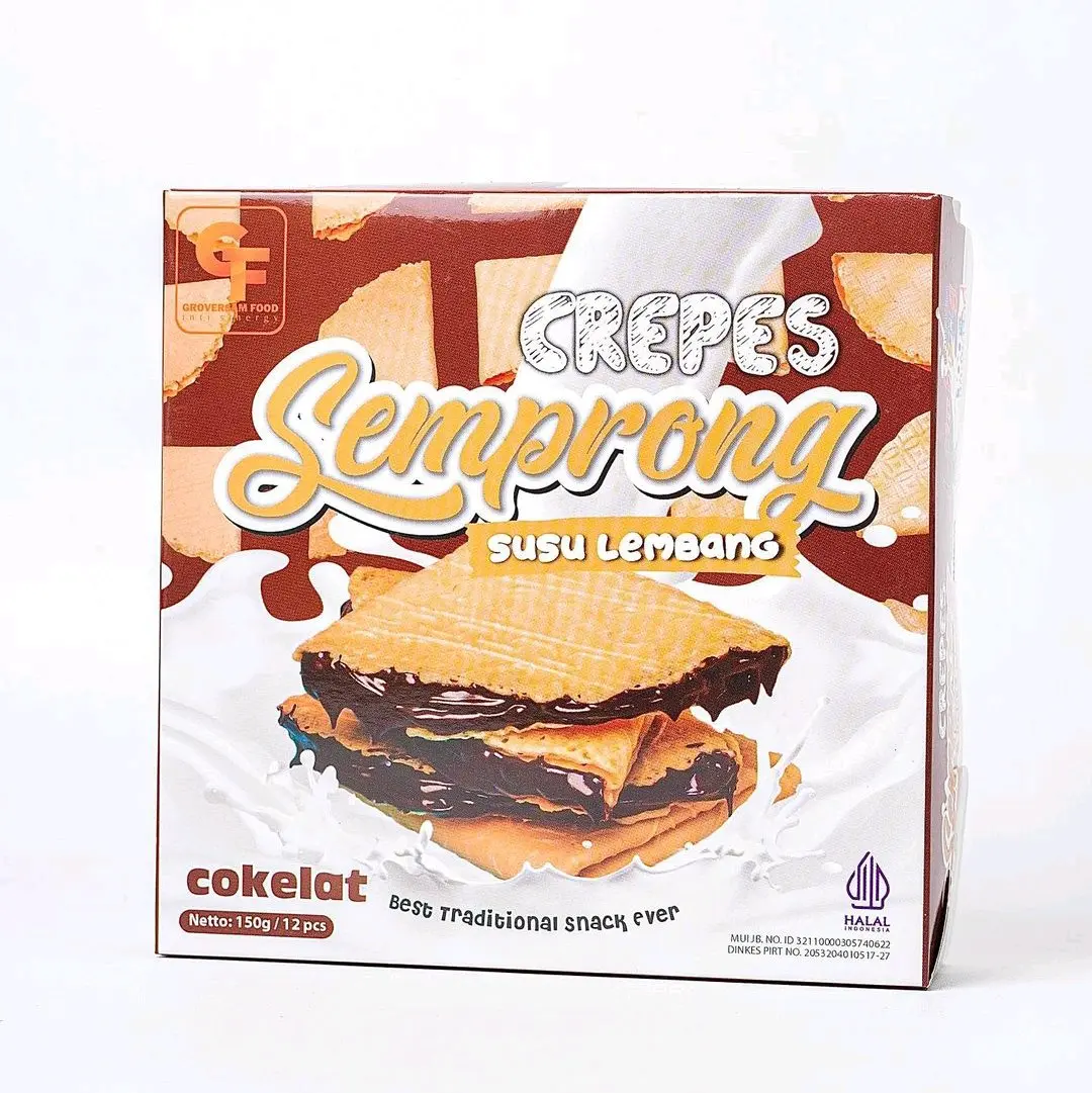 Semprong Susu Lembang | Isi 12 | 165 gram | Crepes Bandung