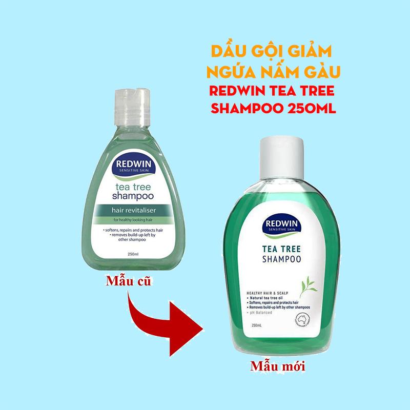 Hàng cty Dầu gội phục hồi Redwin Tea Tree Shampoo 250ml - giảm ngứa dưỡng ẩm giảm khuẩn nấm Dưỡng Tóc Trà Nữ Women