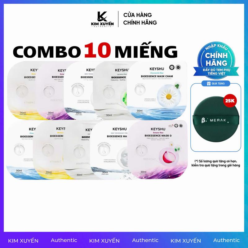 Mặt nạ Keyshu Bioessence Mask 30ML - HỘP 10 MIẾNG