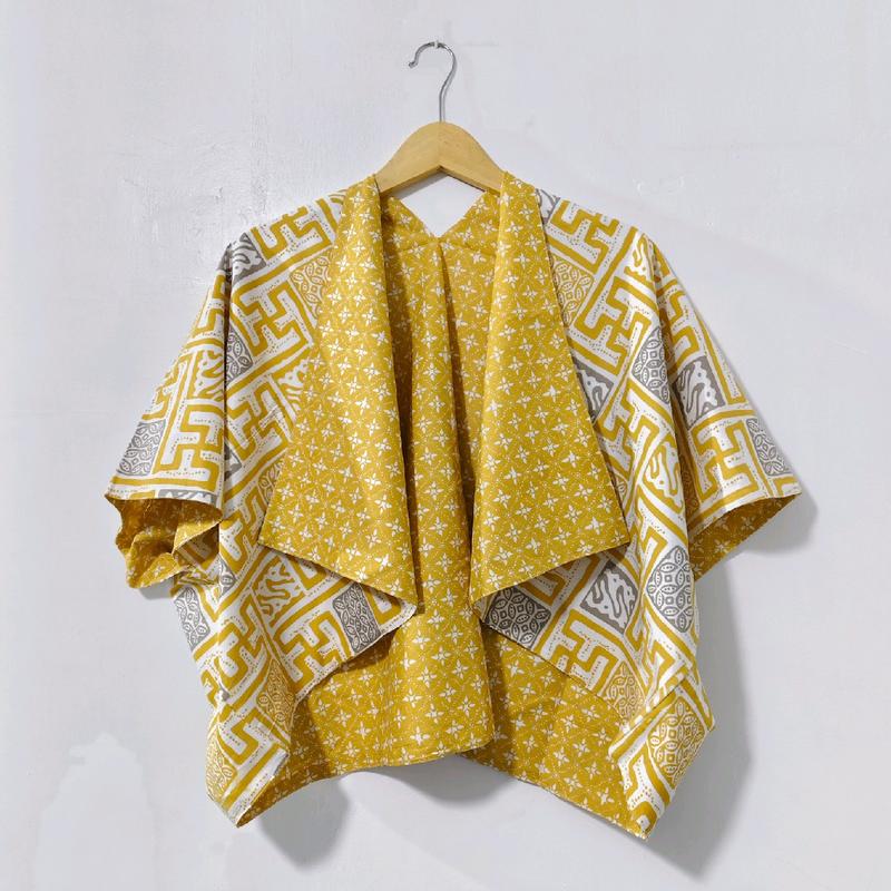 BOLERO KELELAWAR KOTAK //BOLAK BALIK DUA MOTIF//BOLERO MODERENBatik Wanita 8