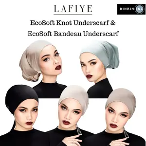 LAFIYE EcoSoft Knot Underscarf & Bandeau Underscarf - Ciput Original by Lafiye [Ready Stock] Underscarves Jilbab kaos tali rayon