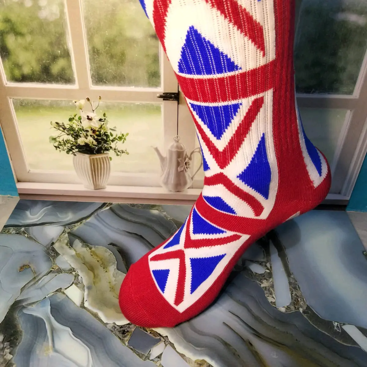 Kaos Kaki Tebal Motif England Skate Premium