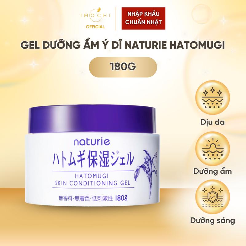  Kem Dưỡng Ẩm Ý Dĩ Naturie Hatomugi Skin Conditioning Nhật Bản Làm Dịu Dưỡng Da Sáng Mịn 180g 
