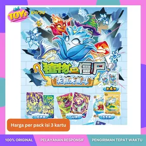 [LMB Toys] KAYOU Plants vs Zombies Wonderful Nature Endless Brawl Part 4 - per pack isi 3 kartu