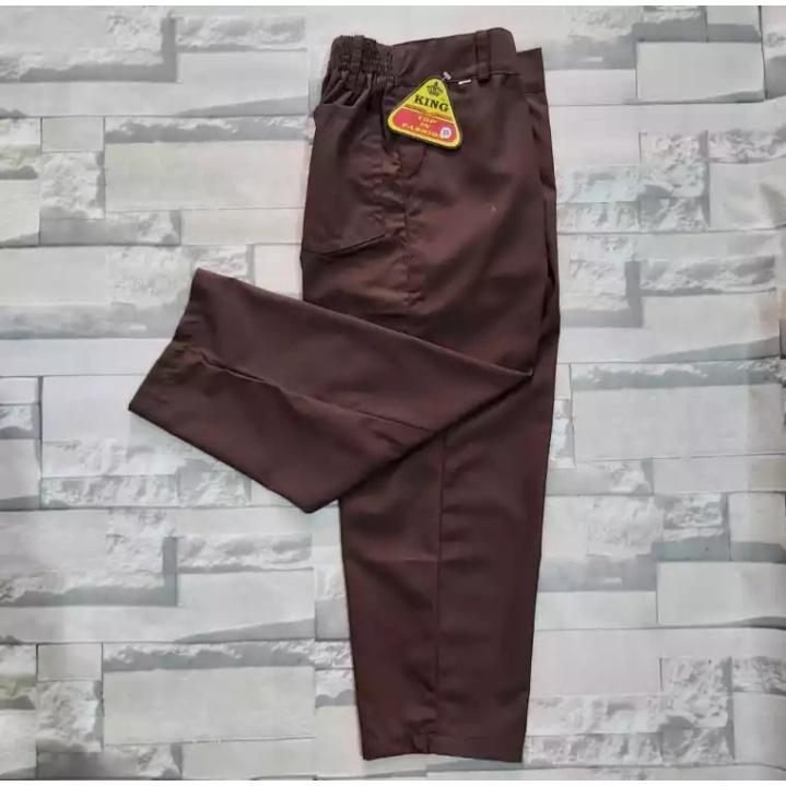 Product Introduction of Seragam SMP Panjang Cokla t/ SMA Celana Panjang Coklat / Seragam Pramuka / Seragam Sekolah Celana SMP Celana SMA Panjang Coklat 3
