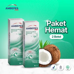 AMBEPES herbal | paket hemat 2 botol untuk membantu keluhan ambeien dari stadium 1 sampai 4  seperti gatal di anus, nyeri di anus, BAB berdarah dan benjolan di anus