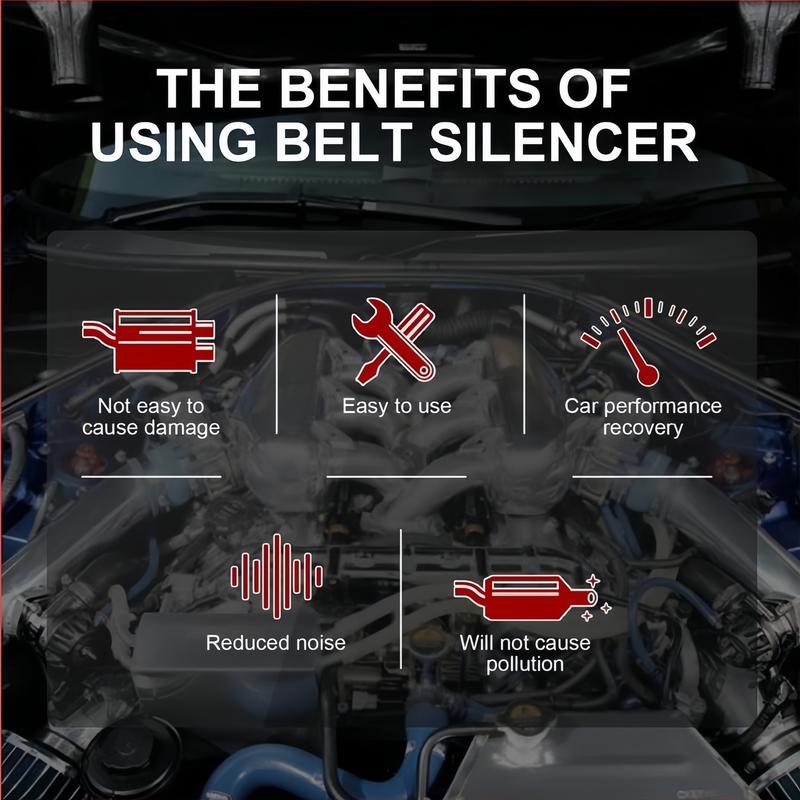 Automobile engine belt silencer spray/extends the life of automobile engine belt, lubricates automobile mechanical parts, solves automobile engine abnormal noise and other multifunctional anti-rust lubricating spray protective agent Maintenance Car 9