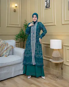 Yura Dress / Seragaman Pesta / Gamis Terbaru / Gamis Modern / Gamis Kondangan / Gamis Jumbo/ Gamis Ceruty Panjang Outer brokat