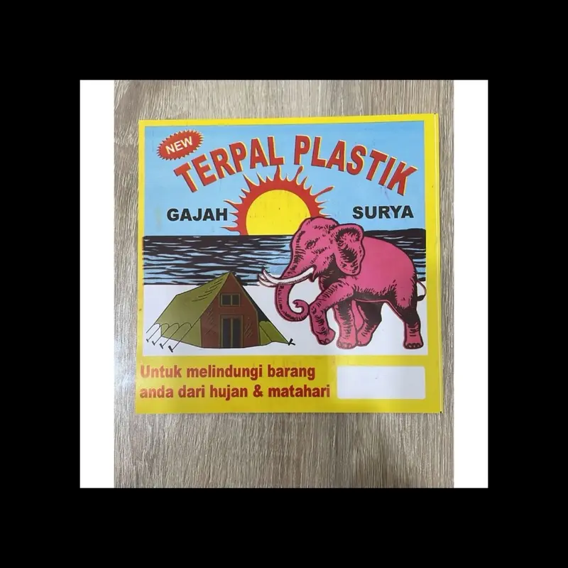 TERPAL PLASTIK A2 UKURAN 2X3 CAP GAJAH SURYA 2