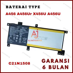 Baterai Battery For A456 A456U A456UJ A456UV A456UF A456UQ (C21N1508) Series -AJNB