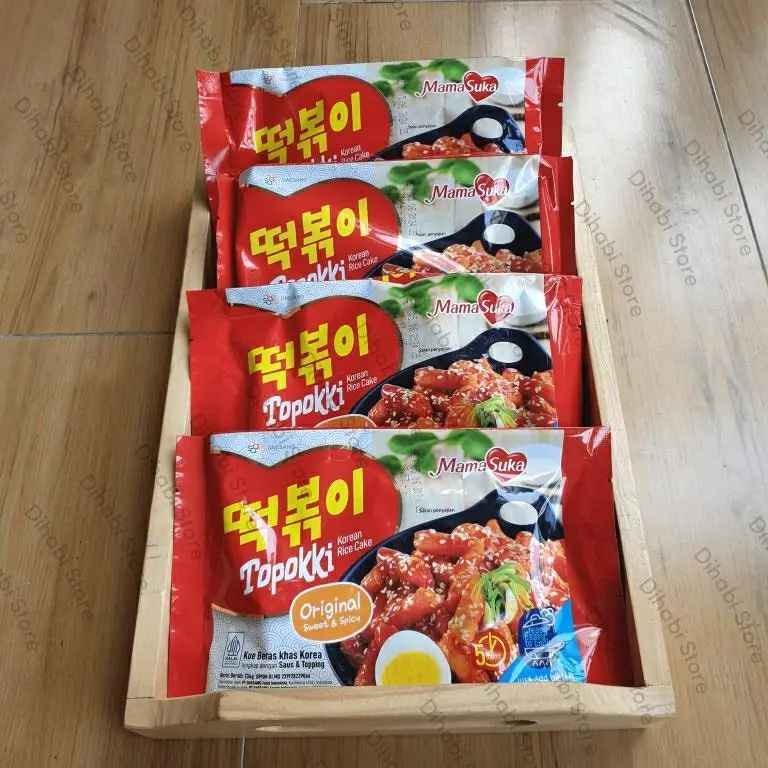 Mamasuka Topokki Korean Rice Cake Original , Creamy , Spicy 134 Gram Makanan Food 3