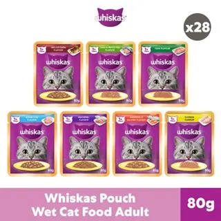 WHISKAS Pouch Cat Wet Food Adult 80gm (28 Packs) TikTok Shop