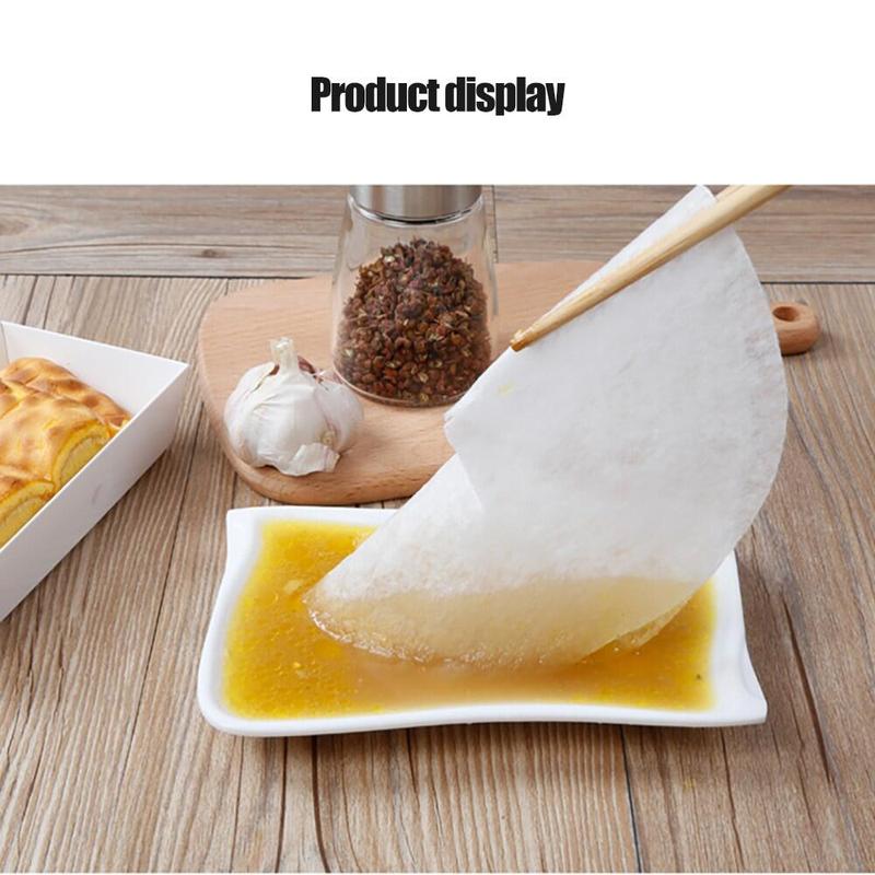 Product Introduction of Oil Blotting Paper Absorber Disposable Food Blotting Paper Soup Oil Absorbing Sheet 12pcs Kitchen Wipes 5