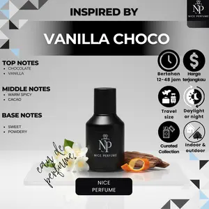 Nice Perfume Inspire Parfume Vanilla Choco Tahan Lama 24 Jam Unisex Aroma Segar Mewah Cocok untuk Pria dan Wanita
