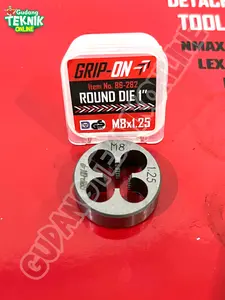 GRIP ON MATA SNEI SNAI Senai 1" M8x1.25 M14x1.25 GRIP ON 86-282 86-241 / Mata Snay Round Die 1 Inch M8x1,125 M14x1,25 Ulir Drat Luar GRIP ON