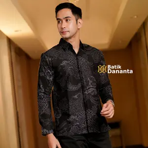 Dananta Batik Pria Modern Motif Jamanika Lengan Panjang Pendek Batik Premium